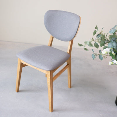Pack of 2 or 4 Nova Dining Chairs, Solid Oak Frame, Upholstery | NordicStory