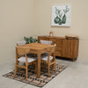 Pack of 2 or 4 Maxwell Solid Oak Dining Chairs, upholstered in Grey | VESKOR