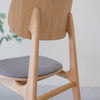 Pack of 2 or 4 Varde Dining Chairs, Solid Oak Frame, Upholstery | NordicStory