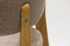 Pack of 2 or 4 Claus Solid Oak Dining Chairs, Gray or Brown upholstery | VESKOR