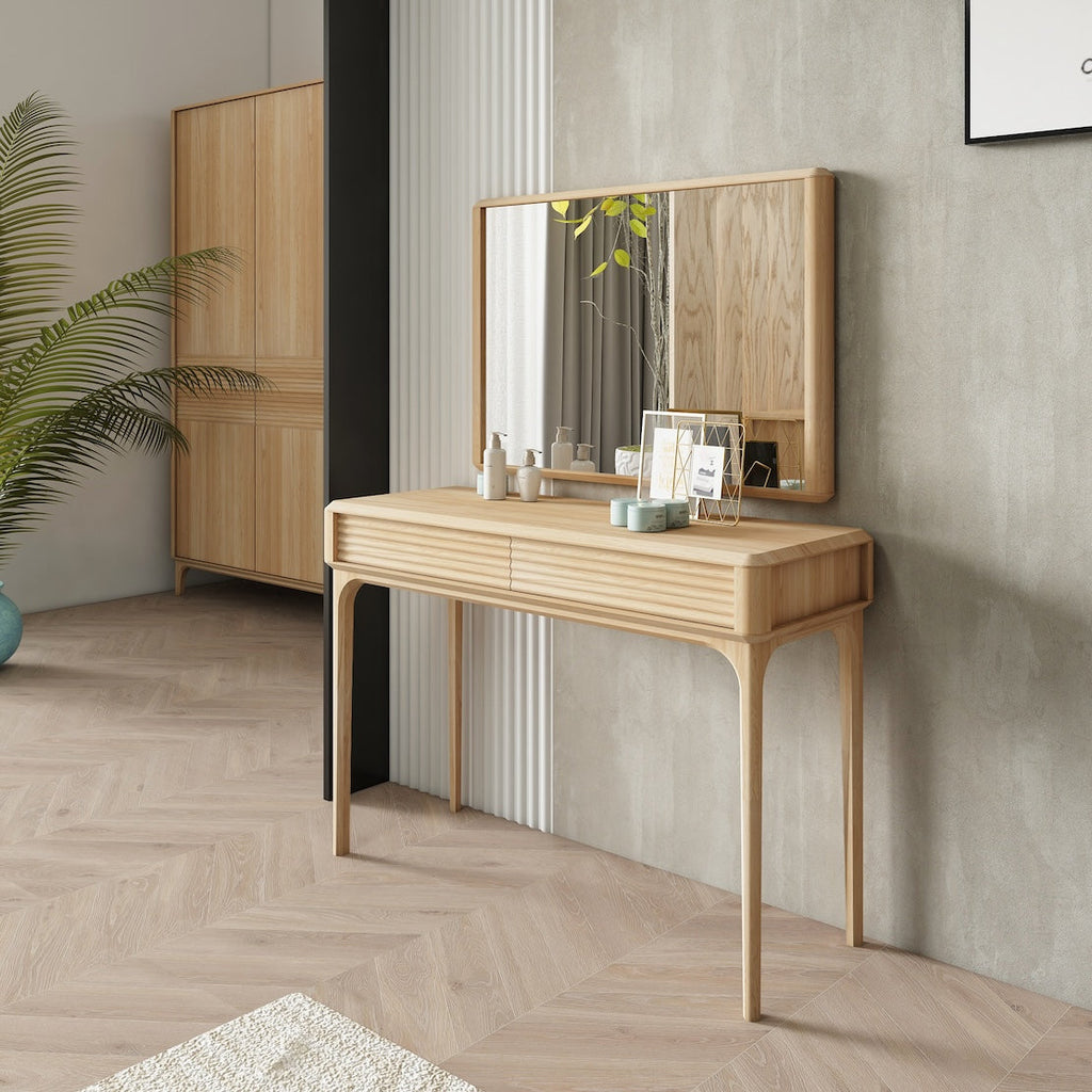 Oxford solid oak dressing table 110x41.47x76 cm (110x41.47x76 cm) | NordicStory