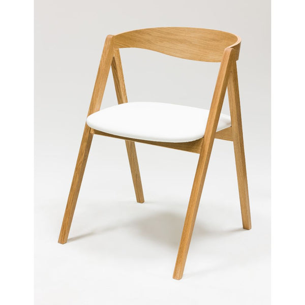 Pack of 2 or 4 Oscar Solid Oak Dining Chairs, upholstered | VESKOR