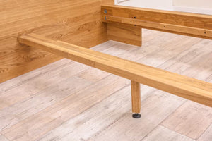 Solvig solid oak bed with storage | NordicStory