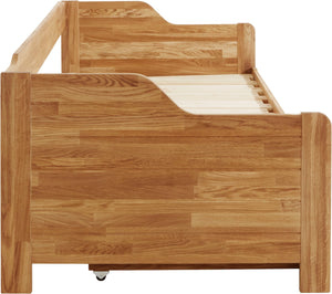 Solid oak trundle bed Frida | NordicStory