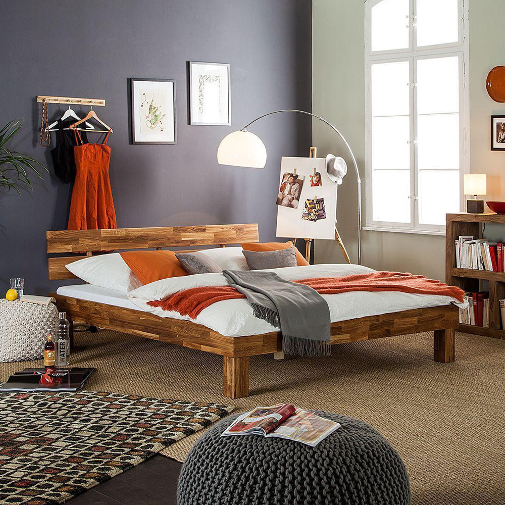 Solid oak bed 90 x 200 cm / 140 x 200 cm / 160 x 200 cm / 180 x 200 cm Scandinavian style