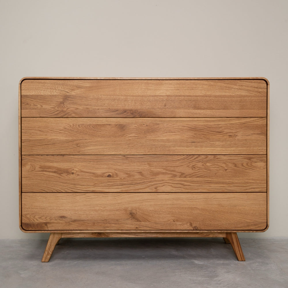 Comoda de madera maciza roble Geneva 3 | NordicStory