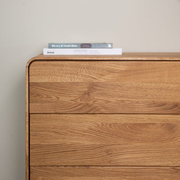 Comoda de madera maciza roble Geneva 3 | NordicStory