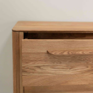 Atlanta solid oak dresser chest of drawers, 120 x 46,8 x 78,6 cm. | NordicStory