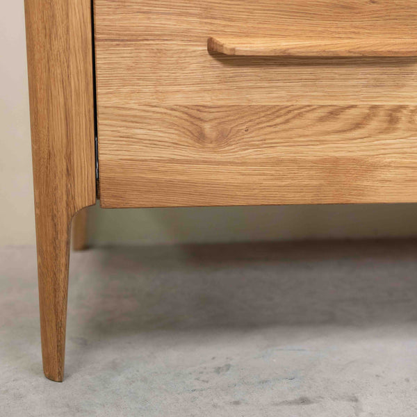 Atlanta solid oak dresser chest of drawers, 120 x 46,8 x 78,6 cm. | NordicStory