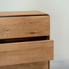 Chest of drawers in solid oak Geneva 2 high chest of drawers with 4 drawers Roble.Store NordicStory