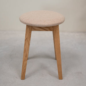 Pack of 2 or 4 Diana Solid Wood Dining Stools, upholstered | NordicStory