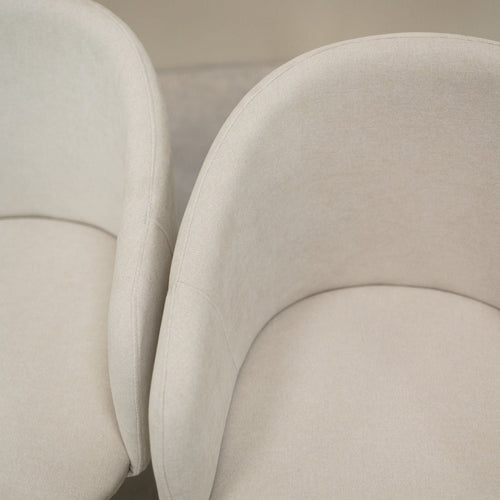Solid oak armchair Ana with upholstery | VESKOR