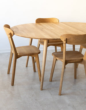Pack of 2 or 4 Solid Oak Dining Chairs Isku | NordicStory