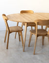 Pack of 2 or 4 Solid Oak Dining Chairs Isku | NordicStory