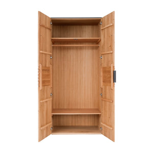 armario con 2 puertas de madera maciza roble