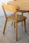 Pack of 2 or 4 Solid Oak Dining Chairs Isku | NordicStory