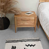 Atlanta solid oak bedside table, 56,2 x 38,2 x 47 cm (56,2 x 38,2 x 47 cm) | NordicStory