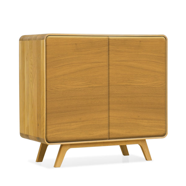 NordicStory Geneva 1 solid oak sideboard, 90 x 45 x 86 cm.