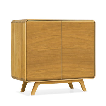 NordicStory Geneva 1 solid oak sideboard, 90 x 45 x 86 cm.