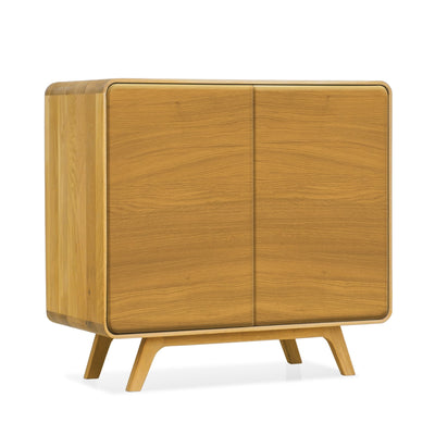 NordicStory Geneva 1 solid oak sideboard, 90 x 45 x 86 cm.