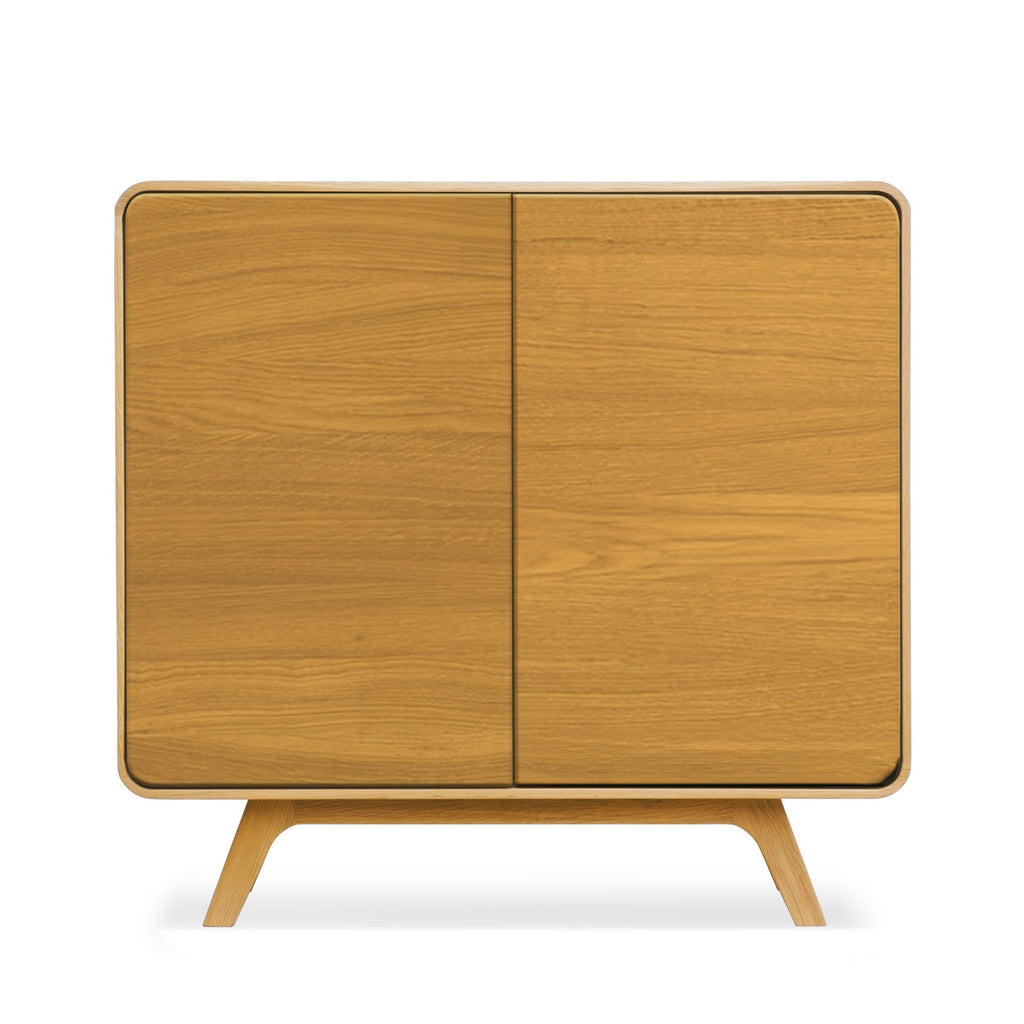 NordicStory Geneva 1 solid oak sideboard, 90 x 45 x 86 cm.
