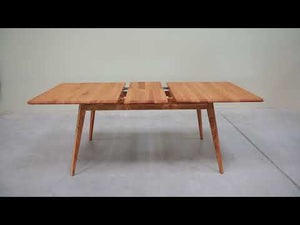 Extending dining table in solid oak Geneva, 160-200 x 90 x 75 cm. | NordicStory