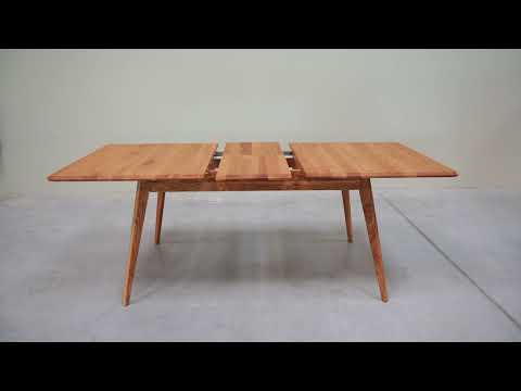 Extending dining table in solid oak Geneva, 160-200 x 90 x 75 cm. | NordicStory