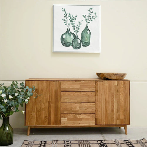 Solid oak sideboard