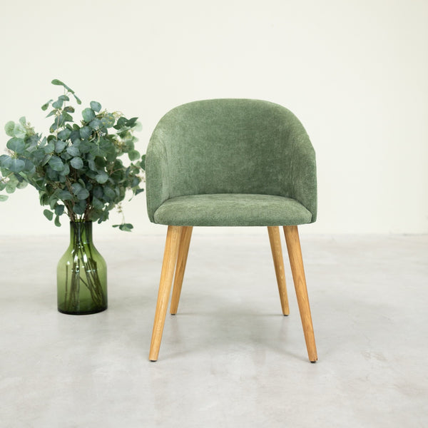 Solid oak armchair Ana with upholstery | VESKOR