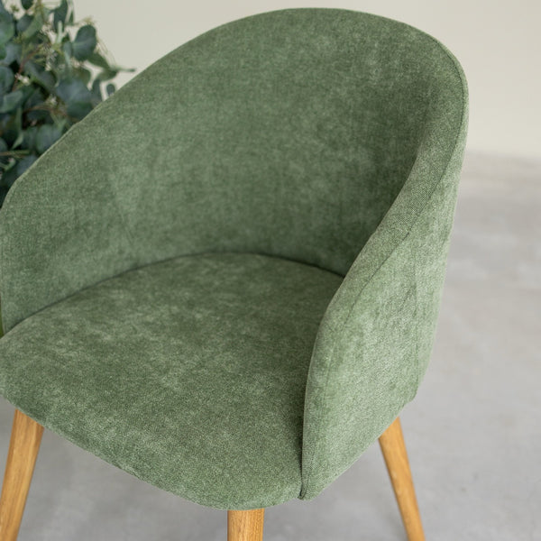Solid oak armchair Ana with upholstery | VESKOR