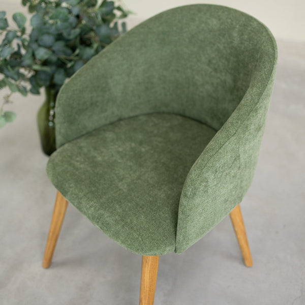 Solid oak armchair Ana with upholstery | VESKOR