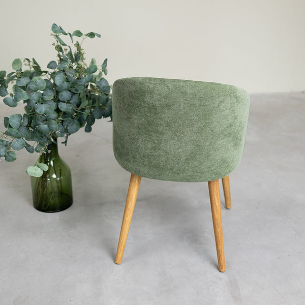 Solid oak armchair Ana with upholstery | VESKOR