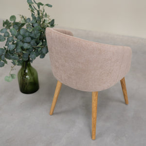 Solid oak armchair Ana with upholstery | VESKOR