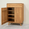 Sustainable oak solid wood shoe rack Geneva RobleStore NordicStory
