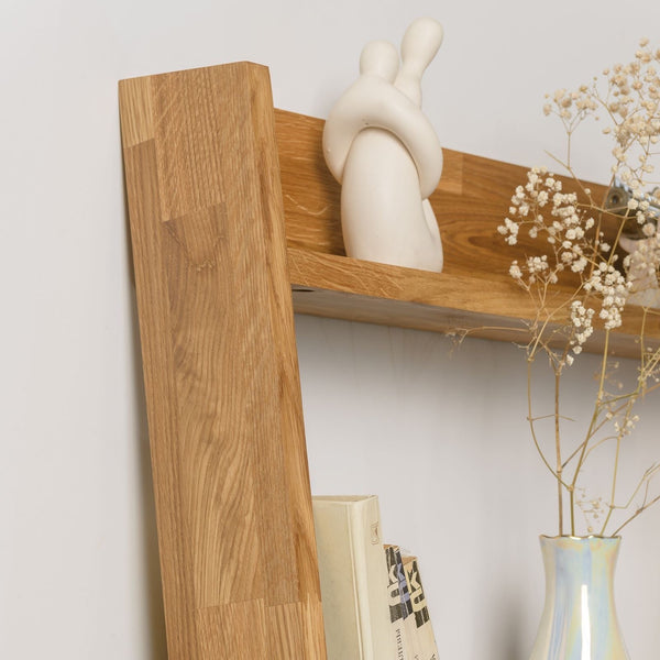 NordicStory Nordic retro oak solid wood shelves 