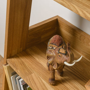 NordicStory Nordic retro oak solid wood shelves 