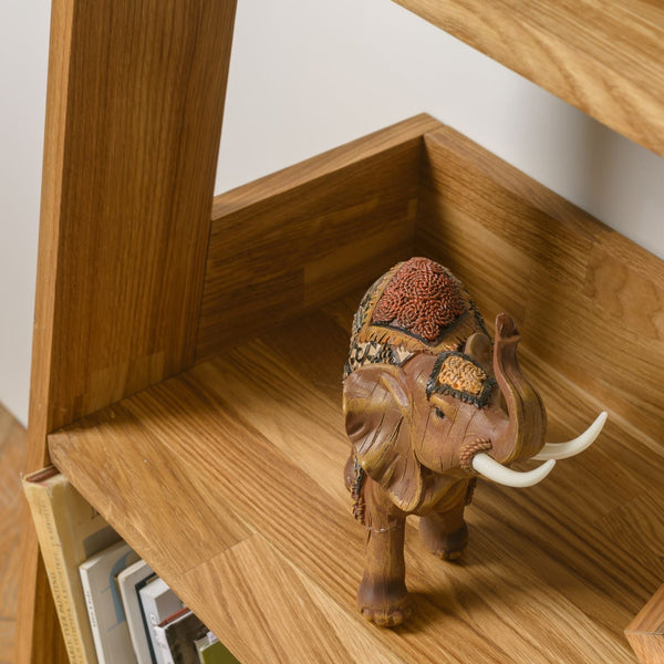 NordicStory Nordic retro oak solid wood shelves 