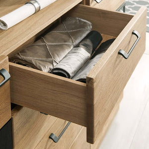 LoftStory Chest of drawers oak dresser Mozaik 47 170 x 42 x 90 cm.