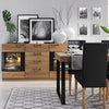 LoftStory Extending dining table with metal legs industrial nordic design