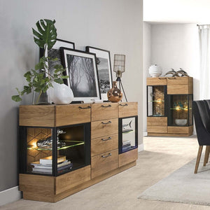 LoftStory Chest of drawers oak dresser Mozaik 47 170 x 42 x 90 cm.