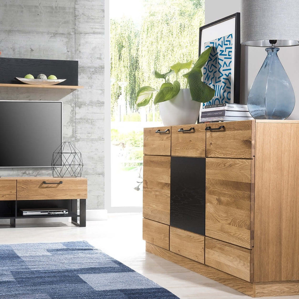 LoftStory Chest of drawers oak dresser Mozaik 45 150 x 42 x 90 cm.