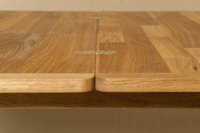 Extending table solid oak wood Nordic 