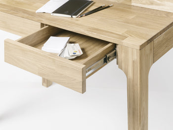NordicStory desk living room office desk solid wood oak 100 natural bleached natural