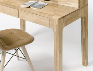 NordicStory desk living room office desk solid wood oak 100 natural bleached natural