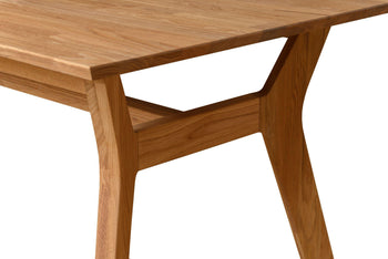 Solid oak wood table natural nordic natural