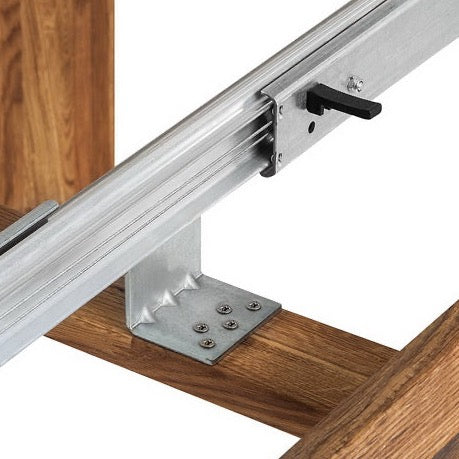 Extending dining table solid wood oak nordico 
