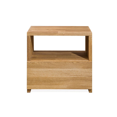Bedside table solid wood oak nordico 