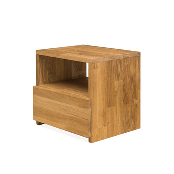 Bedside table solid wood oak nordico 