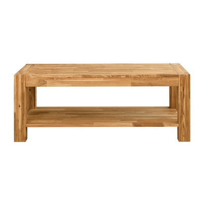 NordicStory Rustic coffee table in solid oak "Provance" 120 x 60 x 45 cm.