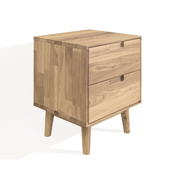 NordicStory bedside table bedside table solid oak 100 natural bleached oak